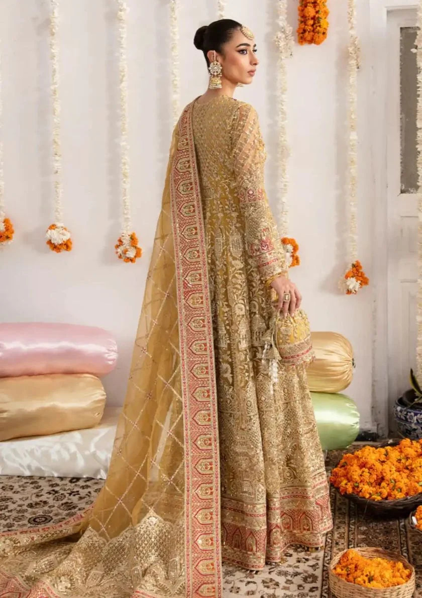 Yellow Handmade Bridal Lehenga Choli / Anarkali