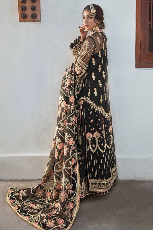Black Heavy Embroidered Wedding & Partywear Suit