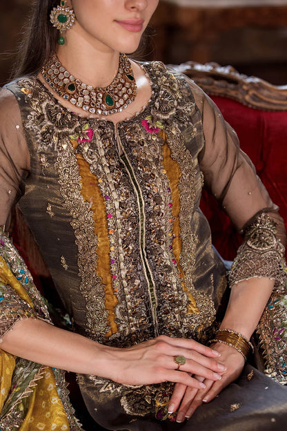 Hand Embroidered Resham Maysuri Suit