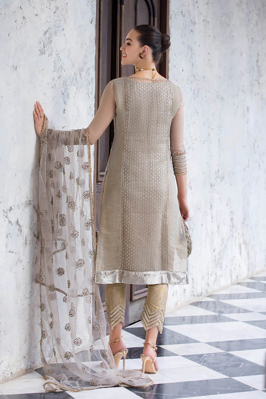 Hand Embroidered Maysuri Cotton Suit