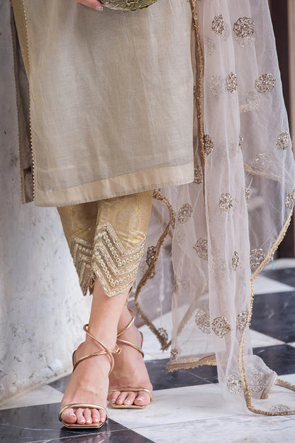 Hand Embroidered Maysuri Cotton Suit