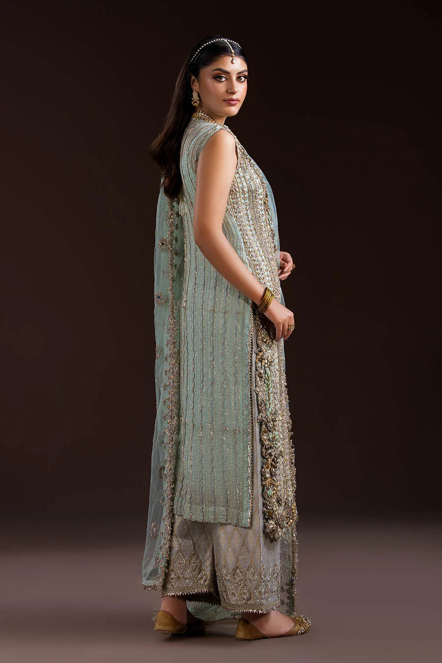 Heavy Handmade Crinkle Chiffon Suit