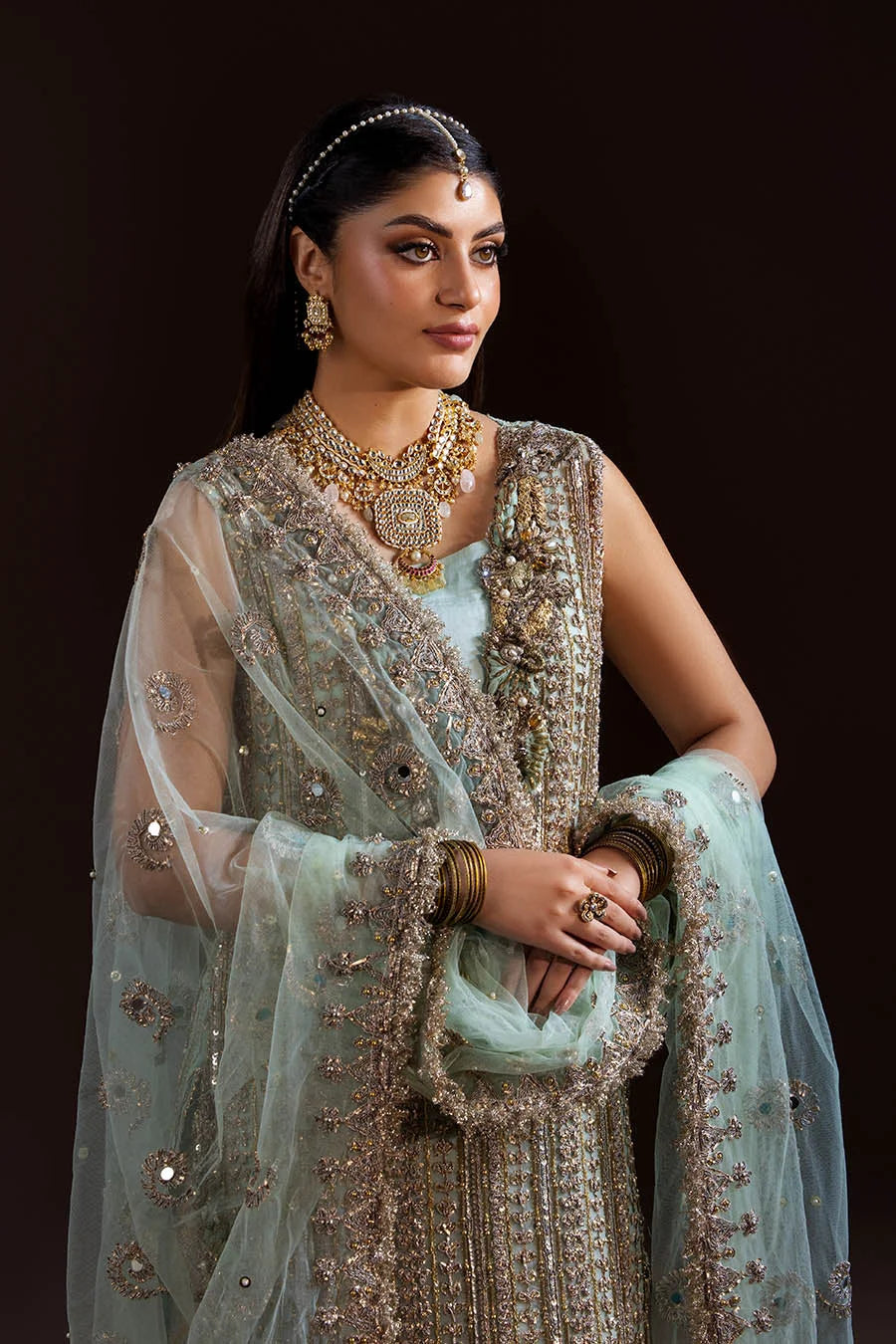 Heavy Handmade Crinkle Chiffon Suit