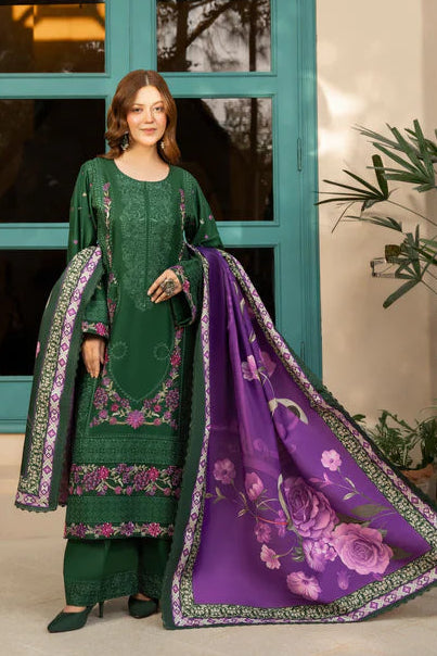 Jade Green Kotrai Long Shirt Suit with Multi-Thread Work