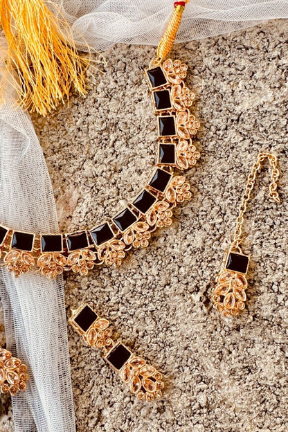 Black Gold Plated Jewellery Set