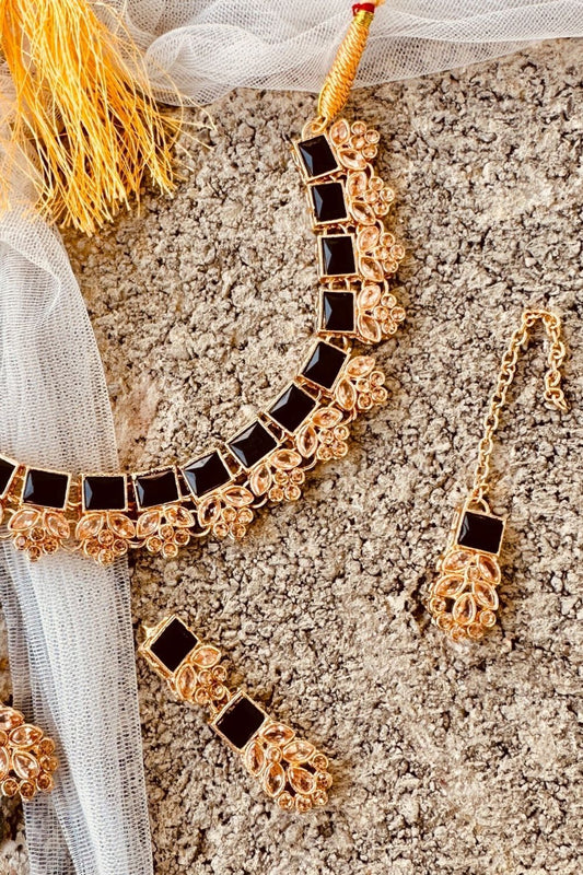 Black Gold Plated Jewellery Set