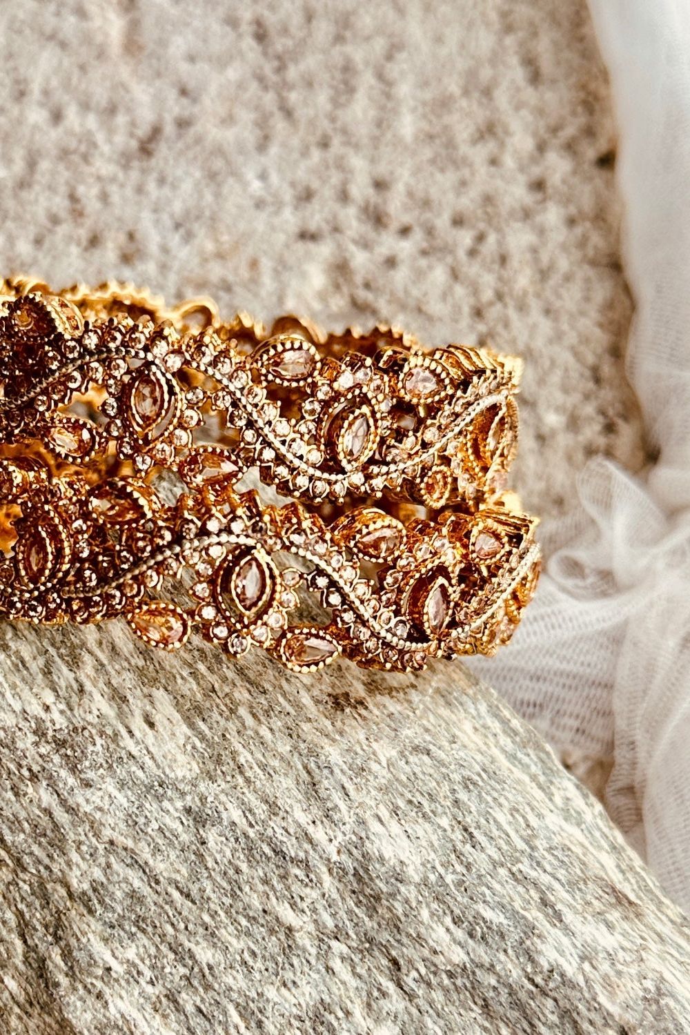 Mari Gold Gold Plated Bangles Set