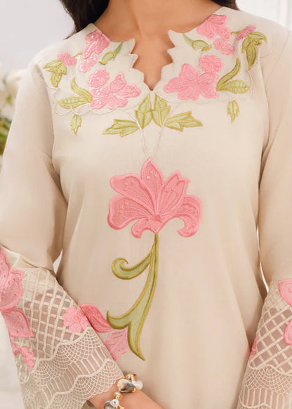 Embroidered Khaddar Winter Kurta Set with Dupatta
