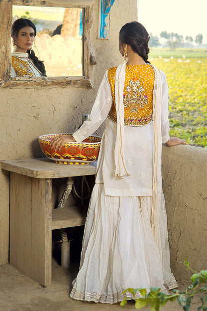 Handmade Jacket Style Suit with Gharara