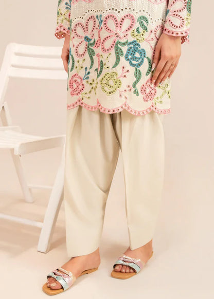 Chikankari Embroidered Dhanak Kurta Set