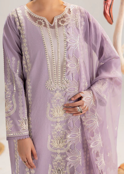 Lilac Lawn Suit with Khadi Net Dupatta