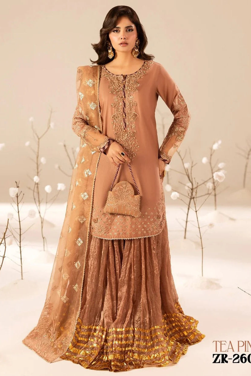 Embellished Crushed Silk Sharara