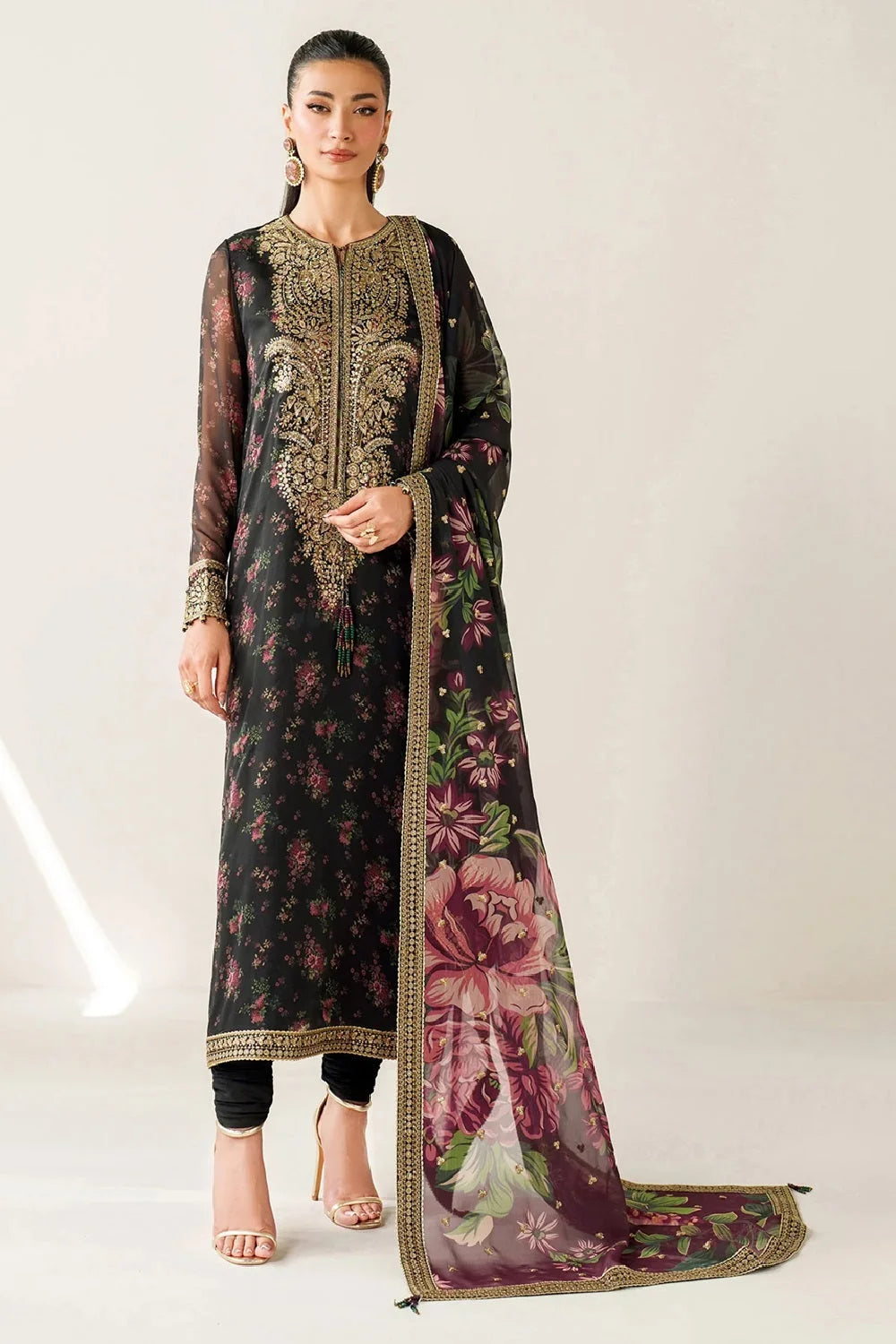 Pure Lawn Suit with Lawn Dupatta