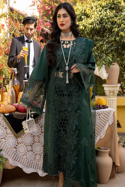 Hand Embellished Chikankari Lawn Suit with Laser Cutwork