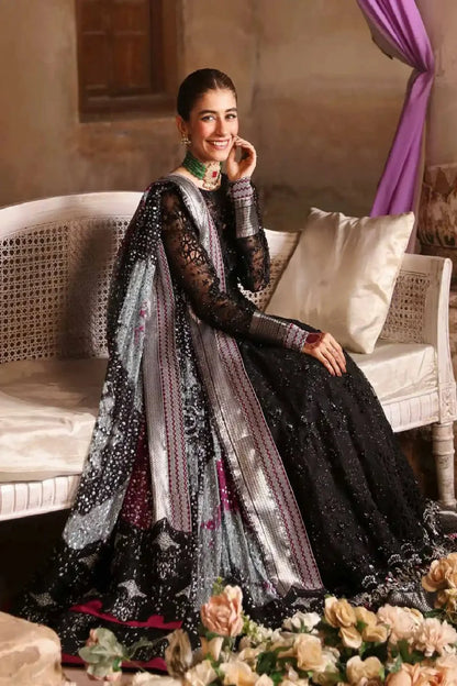 Handmade Chikankari Black Lehenga Choli / Anarkali
