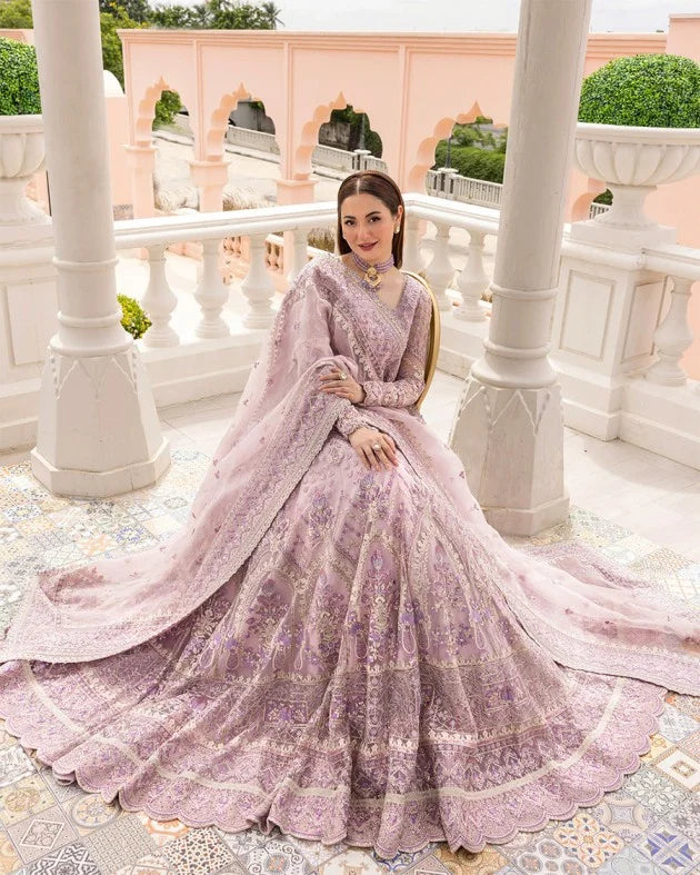 Purple Handmade Bridal Lehenga Choli / Anarkali