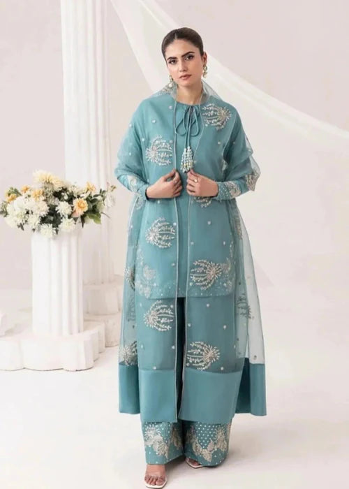 Dhanak Embroidered Short Kurta Set with Dupatta