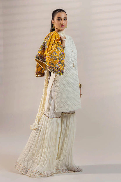 Handmade Jacket Style Suit with Gharara