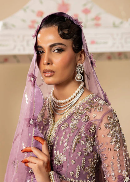 Purple Hand Embellished Elegant Maxi