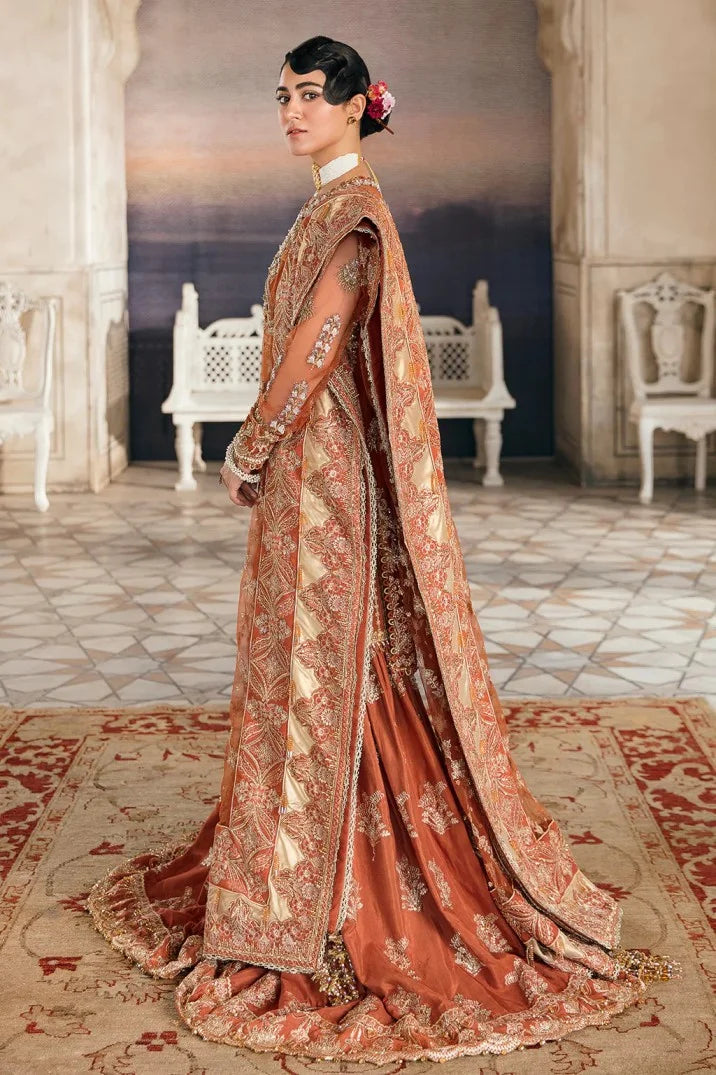 Orange Handmade Bridal Gharara