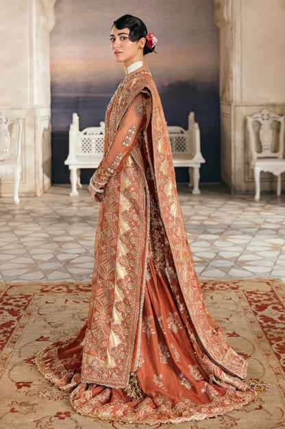 Orange Handmade Bridal Gharara