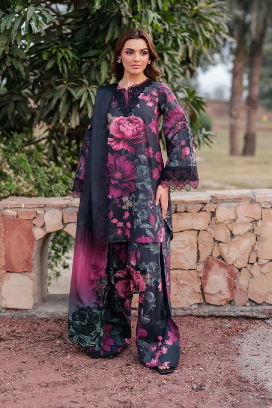 Pure Lawn Suit with Embroidered Chiffon Dupatta