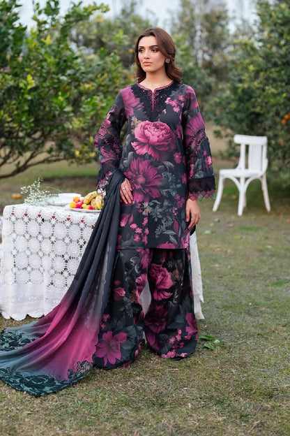 Pure Lawn Suit with Embroidered Chiffon Dupatta