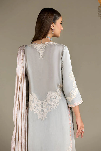 Shadow Grey Pure Silk Suit