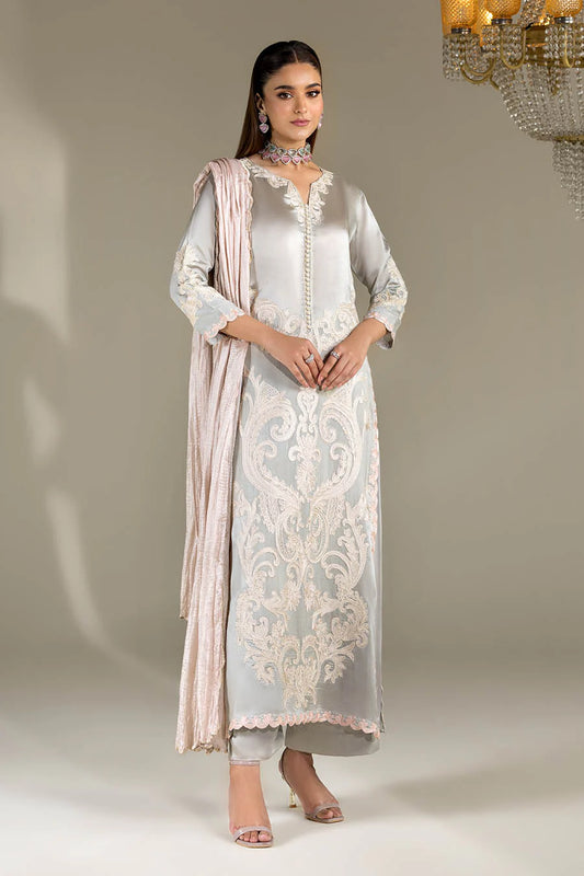 Shadow Grey Pure Silk Suit