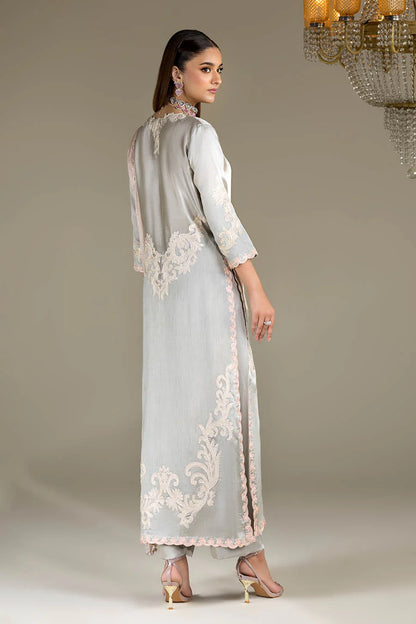 Shadow Grey Pure Silk Suit