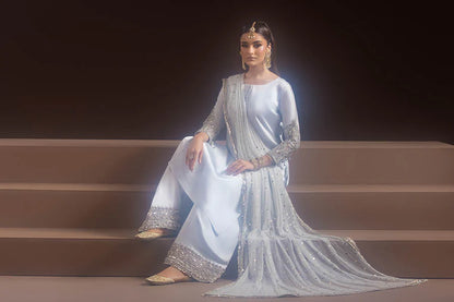 Pure Glass Silk Suit with Heavy Kaamdani Dupatta