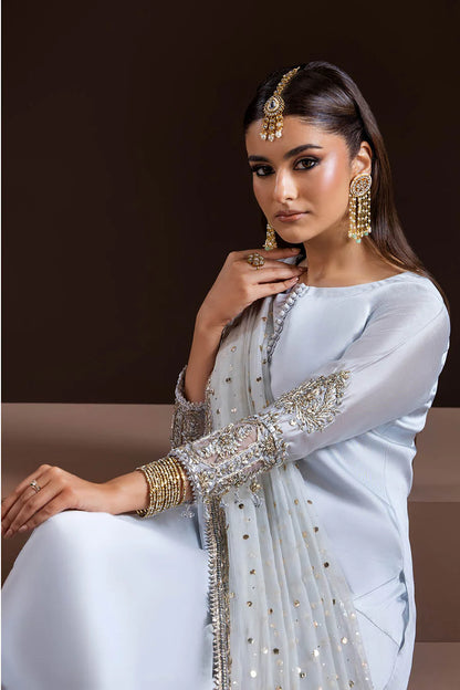 Pure Glass Silk Suit with Heavy Kaamdani Dupatta