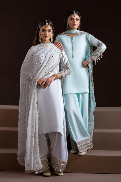 Pure Glass Silk Suit with Heavy Kaamdani Dupatta