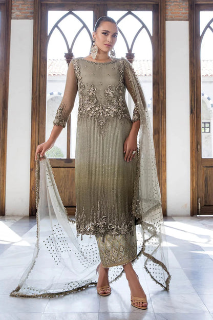 Hand Embroidered Elegant Indowestern Suit Size 40