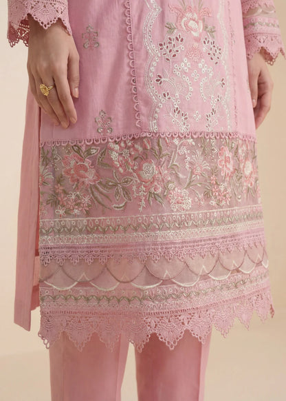 Carnation Pink Embroidered Lawn Suit