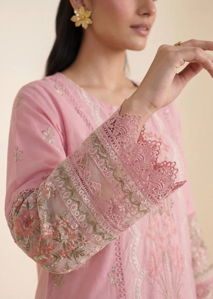 Carnation Pink Embroidered Lawn Suit