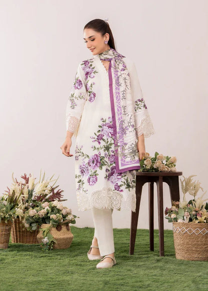 White Embroidered Lawn Suit