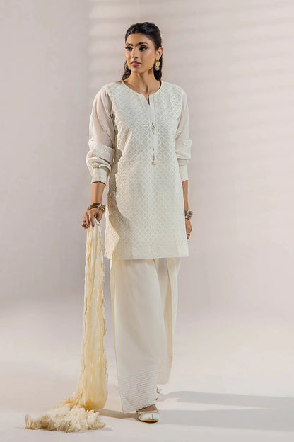 Handmade Jacket Style Suit with Farshi Shalwar