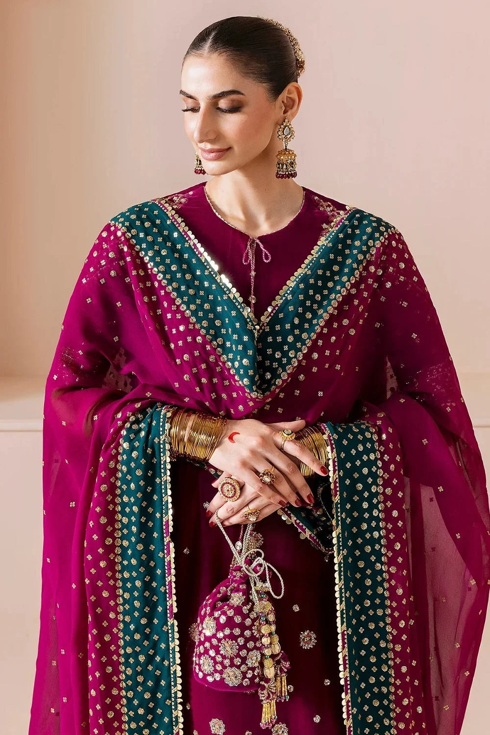 Berry Pink Pure Velvet Designer Suit