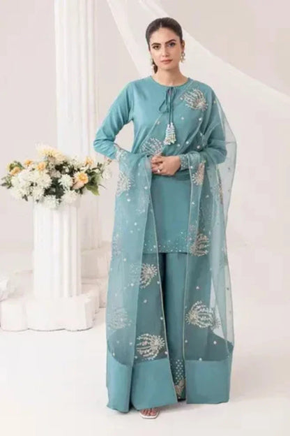 Dhanak Embroidered Short Kurta Set with Dupatta