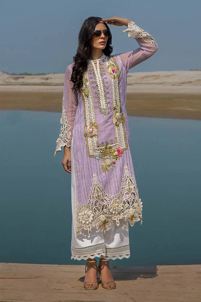 3D & Crochet Hand Embroidered Cotton Chikankari Suit