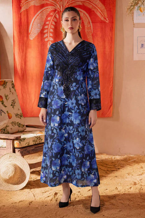 Printed Embroidered Lawn Kurta