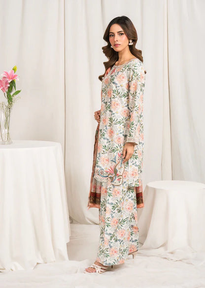 Embroidered Lawn Farshi Shalwar Suit