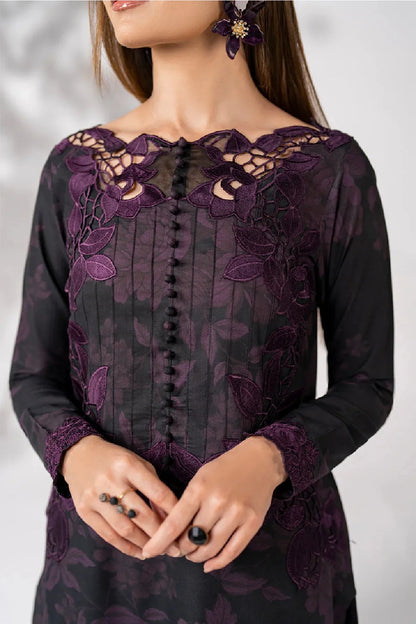 Digital Printed Pure Lawn Suit with Embroidered Laces