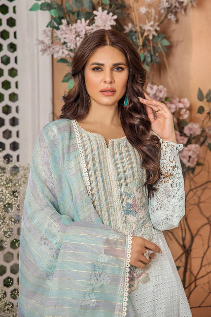 Hand Embroidered Cotton Chikankari Suit