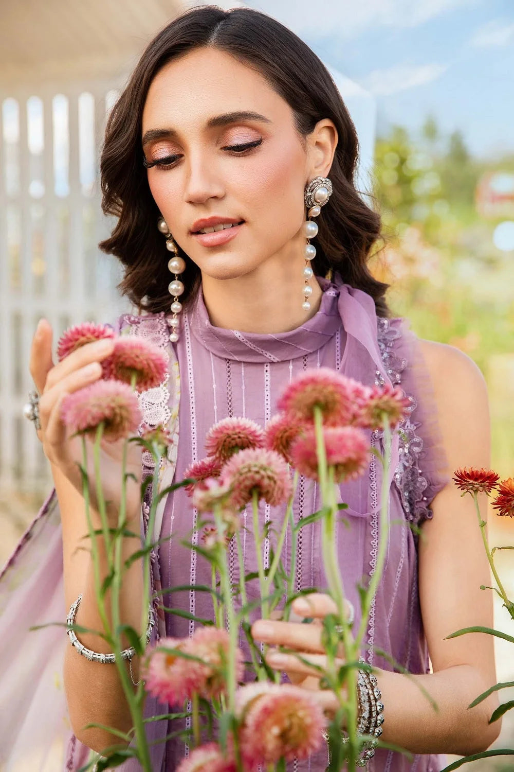 Tie-Dye Chikankari Embroidered Lawn Suit