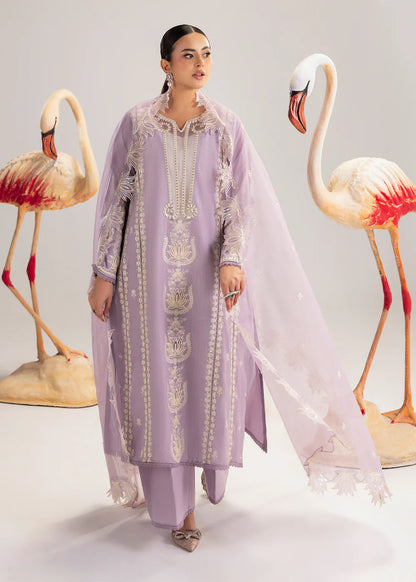 Lilac Lawn Suit with Khadi Net Dupatta