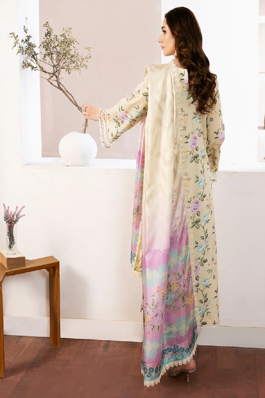 Lime Yellow Lawn Suit with Chiffon Dupatta