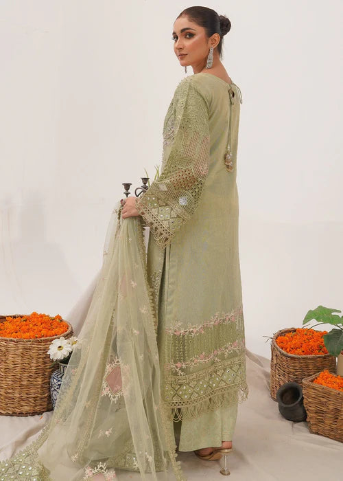 Pistachio Green Embellished Suit