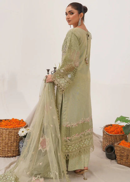 Pistachio Green Embellished Suit